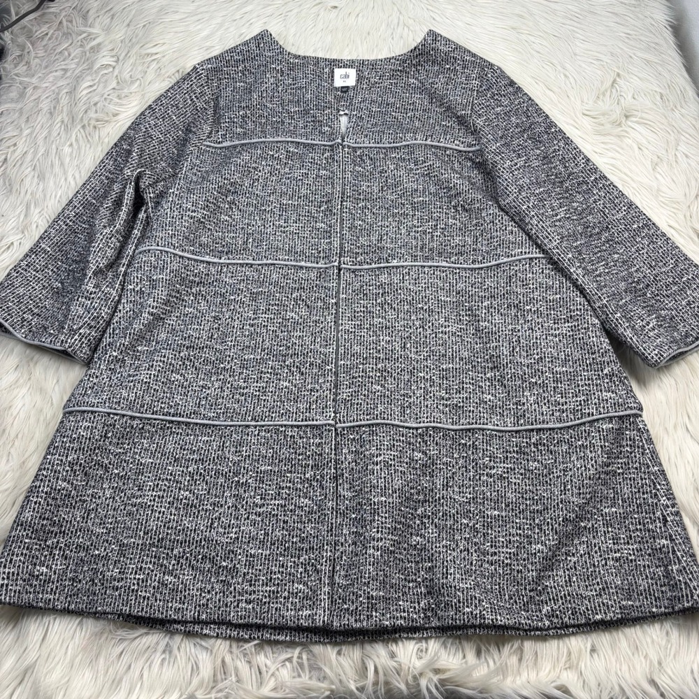Cabi Women's XL The Times Jacket Black White Old Money Preppy Jackie-O